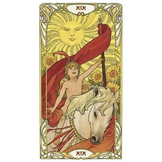 Golden Art Nouveau Tarot