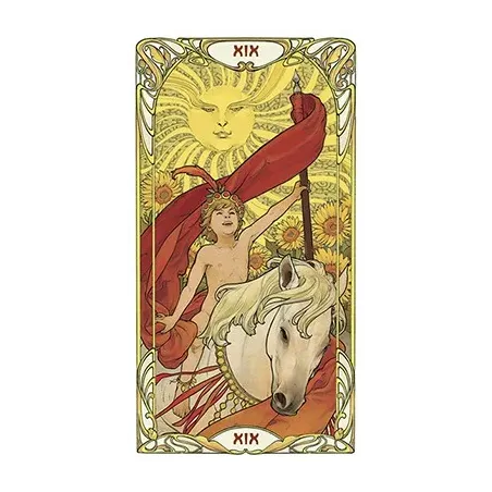 Golden Art Nouveau Tarot