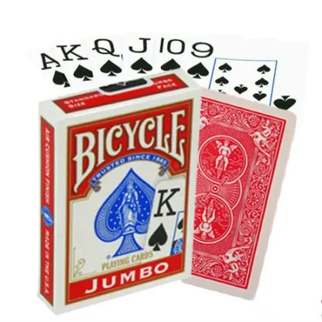 Karty Bicycle Rider Jumbo Poker (Czerwone)