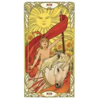 Golden Art Nouveau Tarot - Grand Trumps