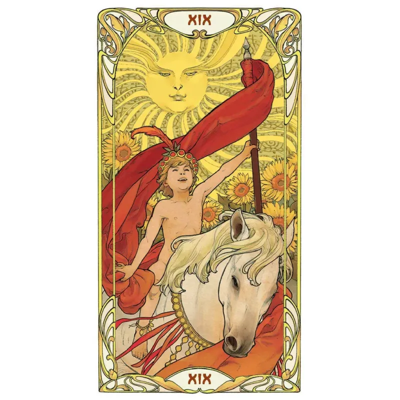 Golden Art Nouveau Tarot - Grand Trumps